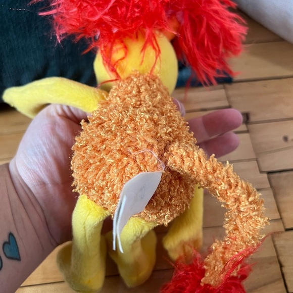 Jim Henson Fraggle Rock Red Stuffed Animal Plush Doll vintage 2003 - Picture 4 of 5